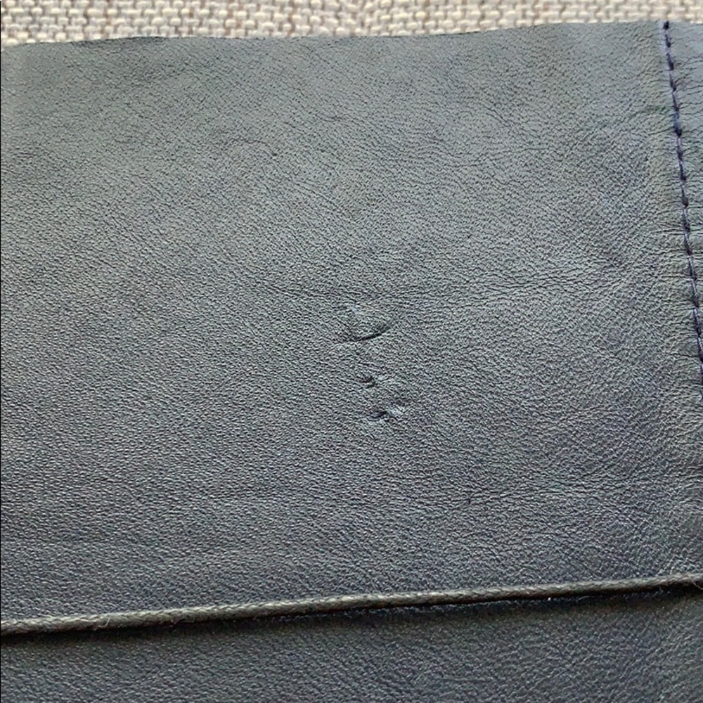 Upcycled leather notebook w/ tie closure - NWOT - Picture 6 of 6